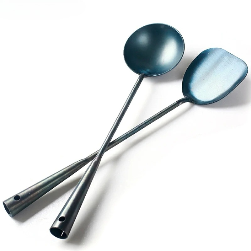Home Cooking Kitchen - Traditional Iron Wok Spatula Spoon Kitchen
