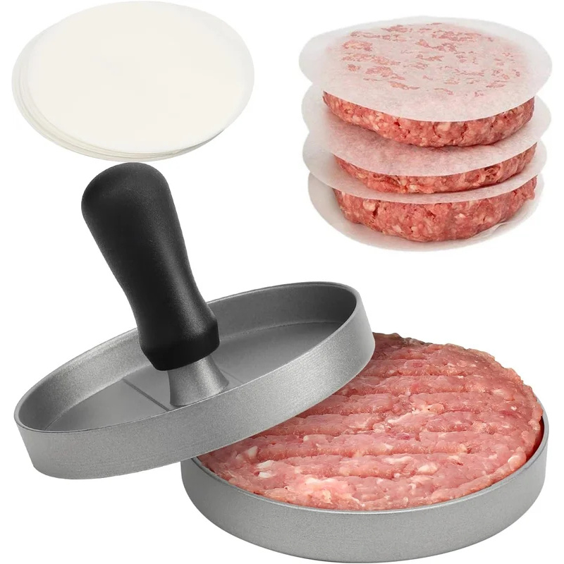 Home Cooking Kitchen - Multifunctional Aluminum Meat Patty Press Burger