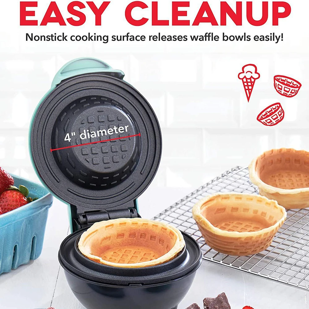Home Cooking Egg Roll - Mini Waffle Bowl Maker 220V Breakfast