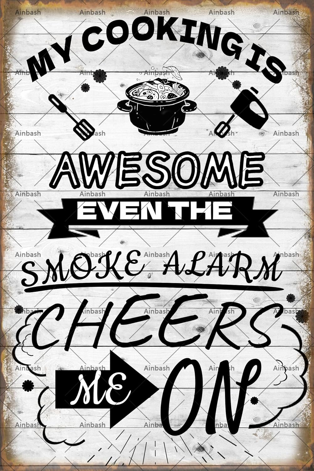Funny Metal Tin Sign My Cookin - مراجعة Home Cooking Quotes وسعره