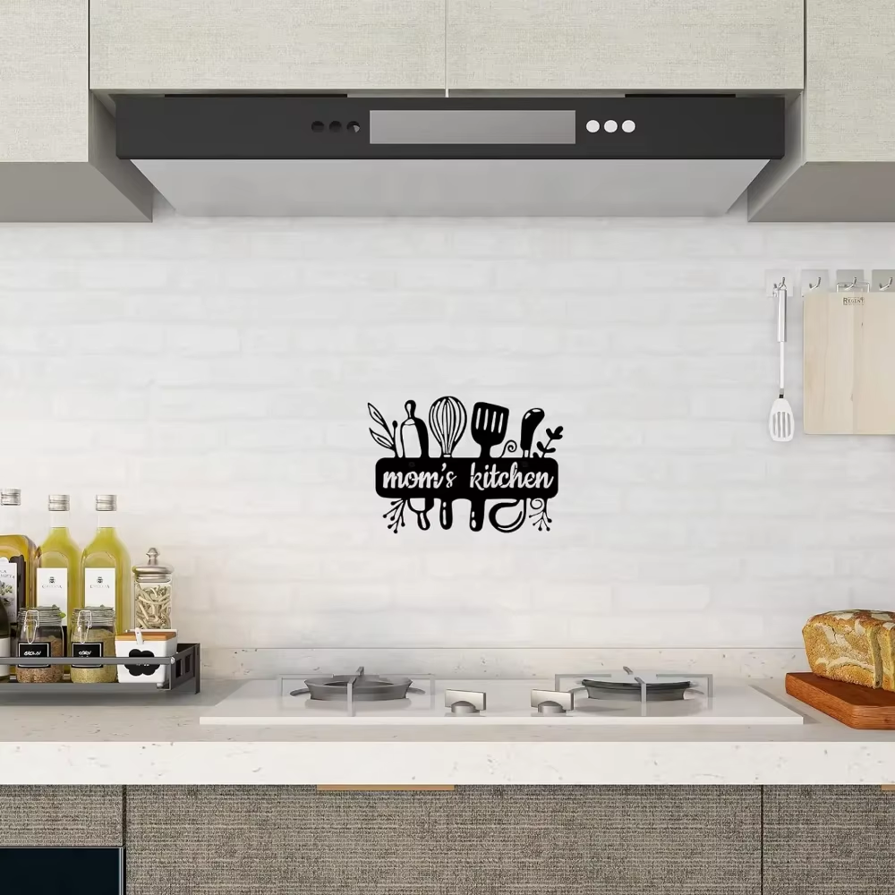 Black Metal Kitchen Pot Sign C - مراجعة Home Cooking Meals وسعره