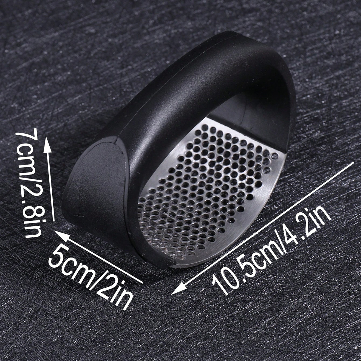 Stainless Steel Garlic Press - - مراجعة Home Cooking Meals وسعره