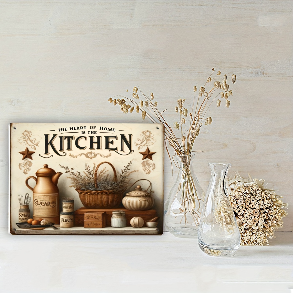 Vintage Kitchen Quote Metal Wa - مراجعة Home Cooking Quotes وسعره