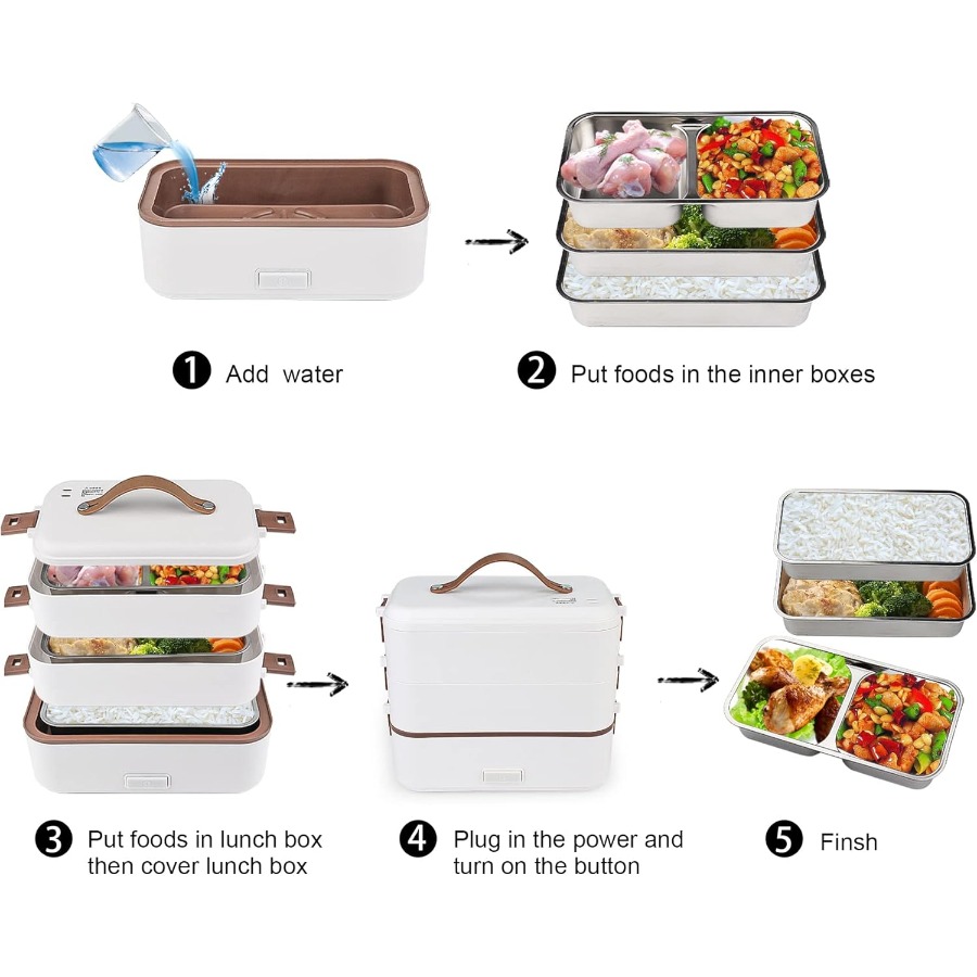 Self Cooking Electric Lunch Bo - مراجعة Home Cooking Meals وسعره