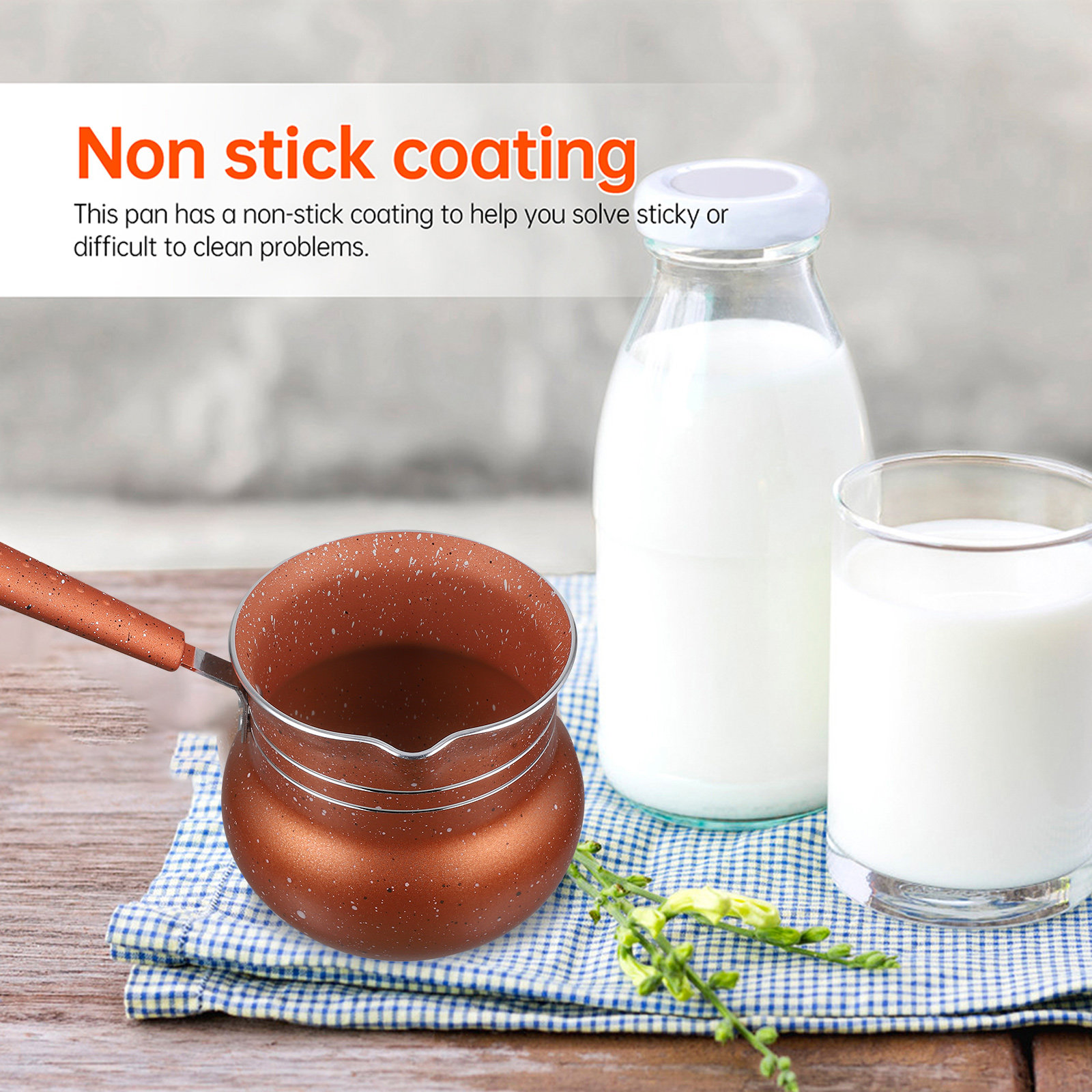 Milk Pot Nonstick Saucepan Kit - مراجعة Home Cooking Meals وسعره
