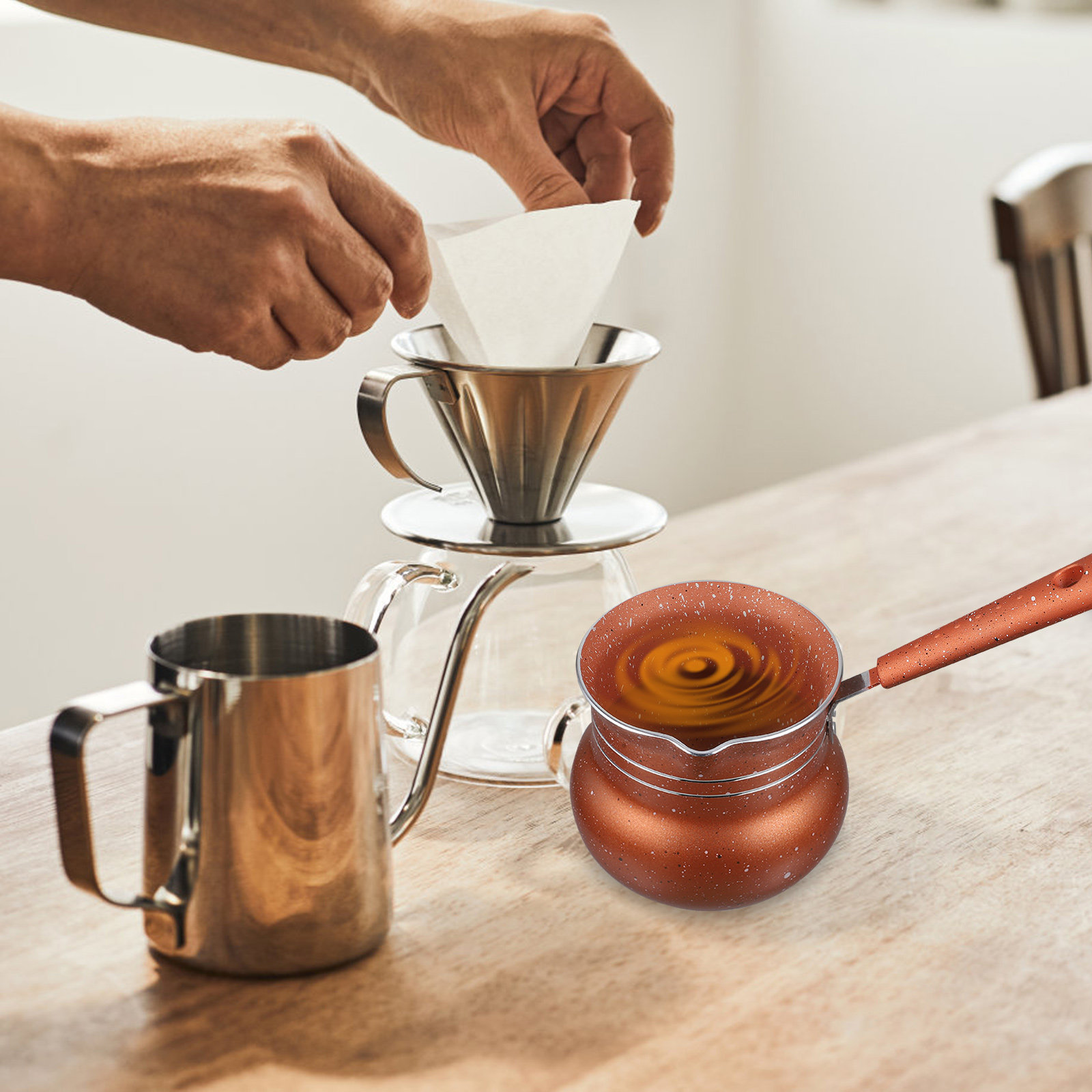 Milk Pot Nonstick Saucepan Kit - مراجعة Home Cooking Meals وسعره