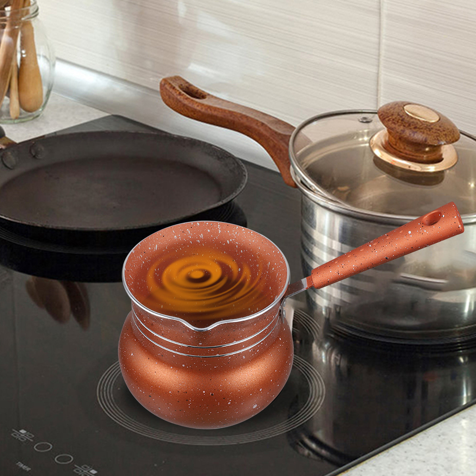 Milk Pot Nonstick Saucepan Kit - مراجعة Home Cooking Meals وسعره