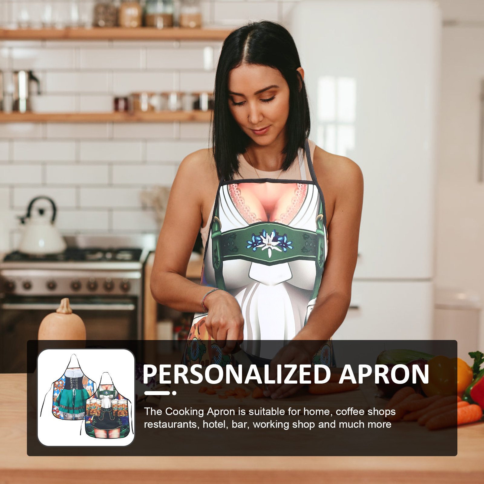 2Pcs Funny Kitchen Apron Water - مراجعة Home Cooking Kitchen وسعره