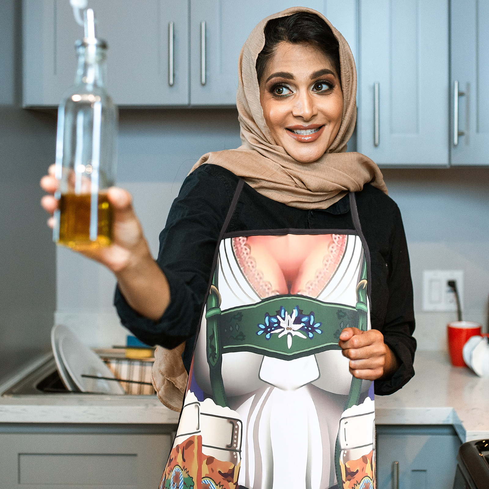 2Pcs Funny Kitchen Apron Water - مراجعة Home Cooking Kitchen وسعره
