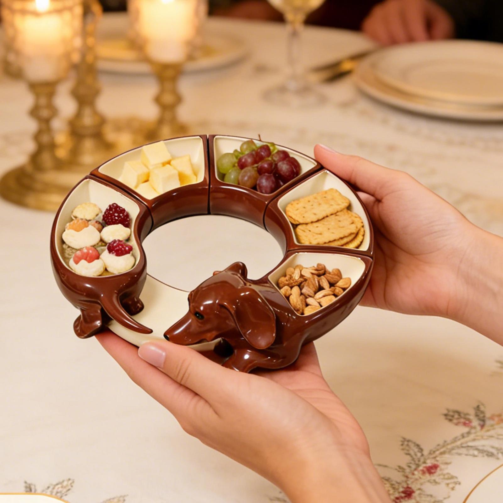 Divided Serving Platter Dachsh - مراجعة Home Cooking Meals وسعره