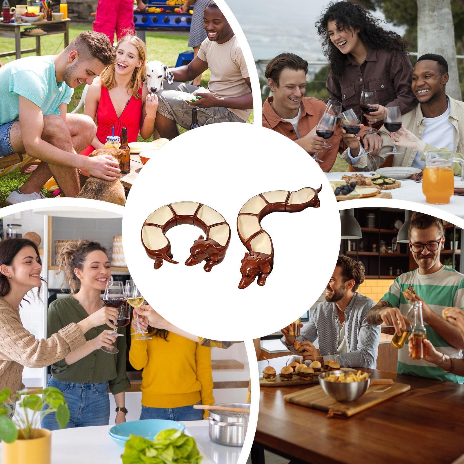 Divided Serving Platter Dachsh - مراجعة Home Cooking Meals وسعره