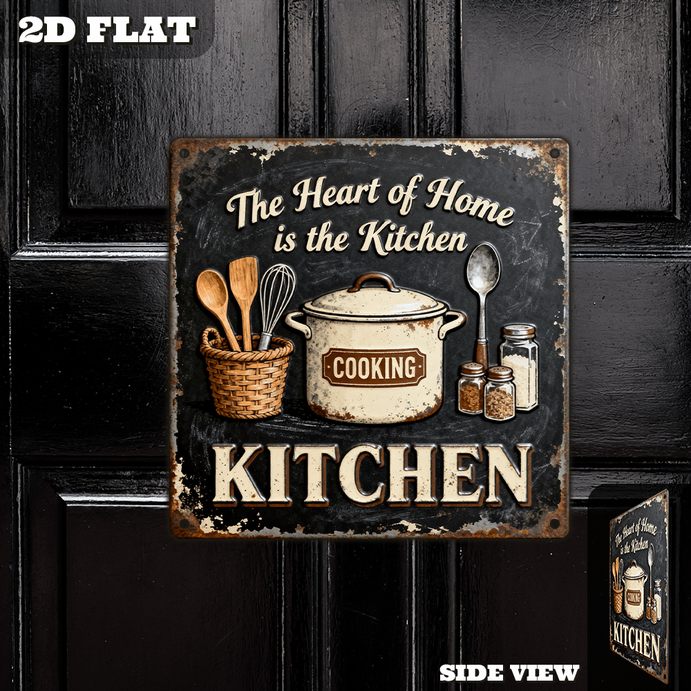 Vintage Metal Kitchen Wall Dec - مراجعة Home Cooking Kitchen وسعره