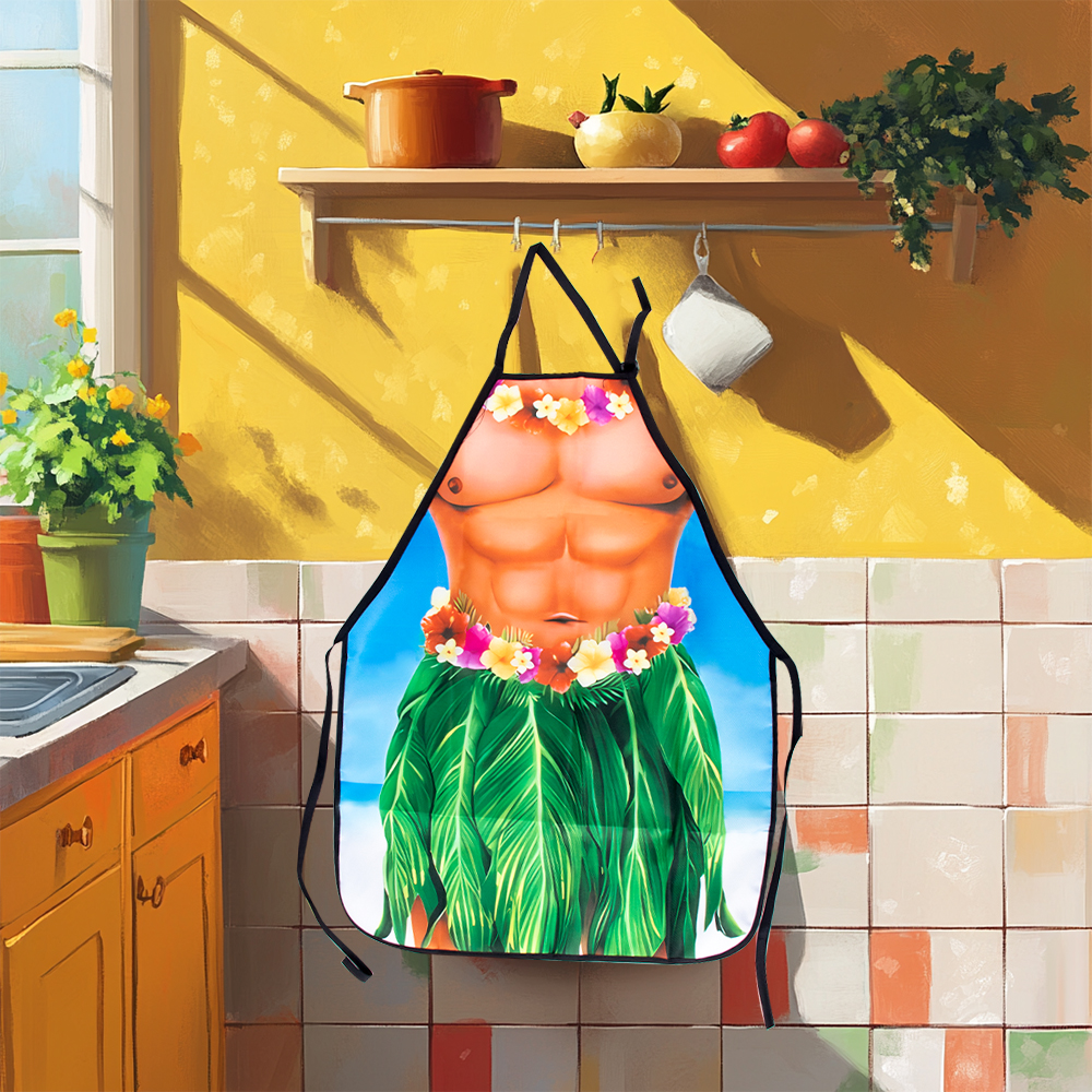 New Summer Party Apron Hawaiia - مراجعة Home Cooking Meals وسعره