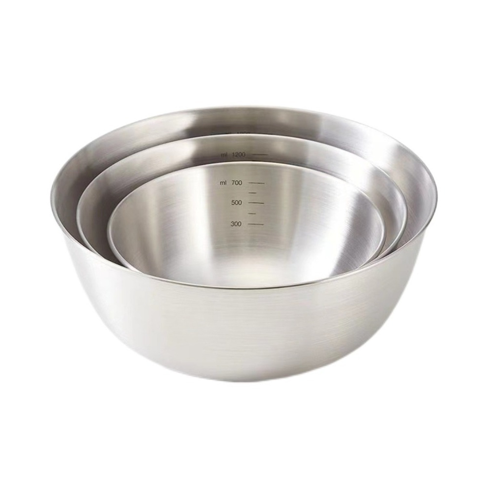 3pcs Stainless Steel Bowl Set  - مراجعة Home Cooking Meals وسعره